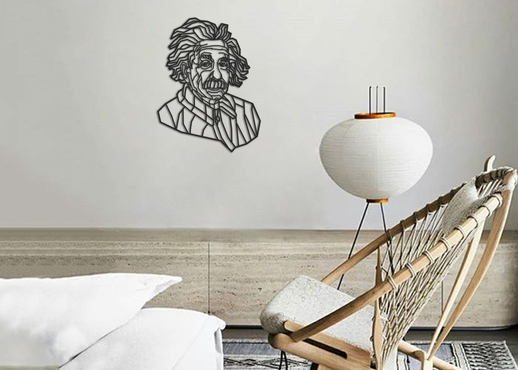 Einstein | Figura geométrica | Decoración pared | Hecha en madera
