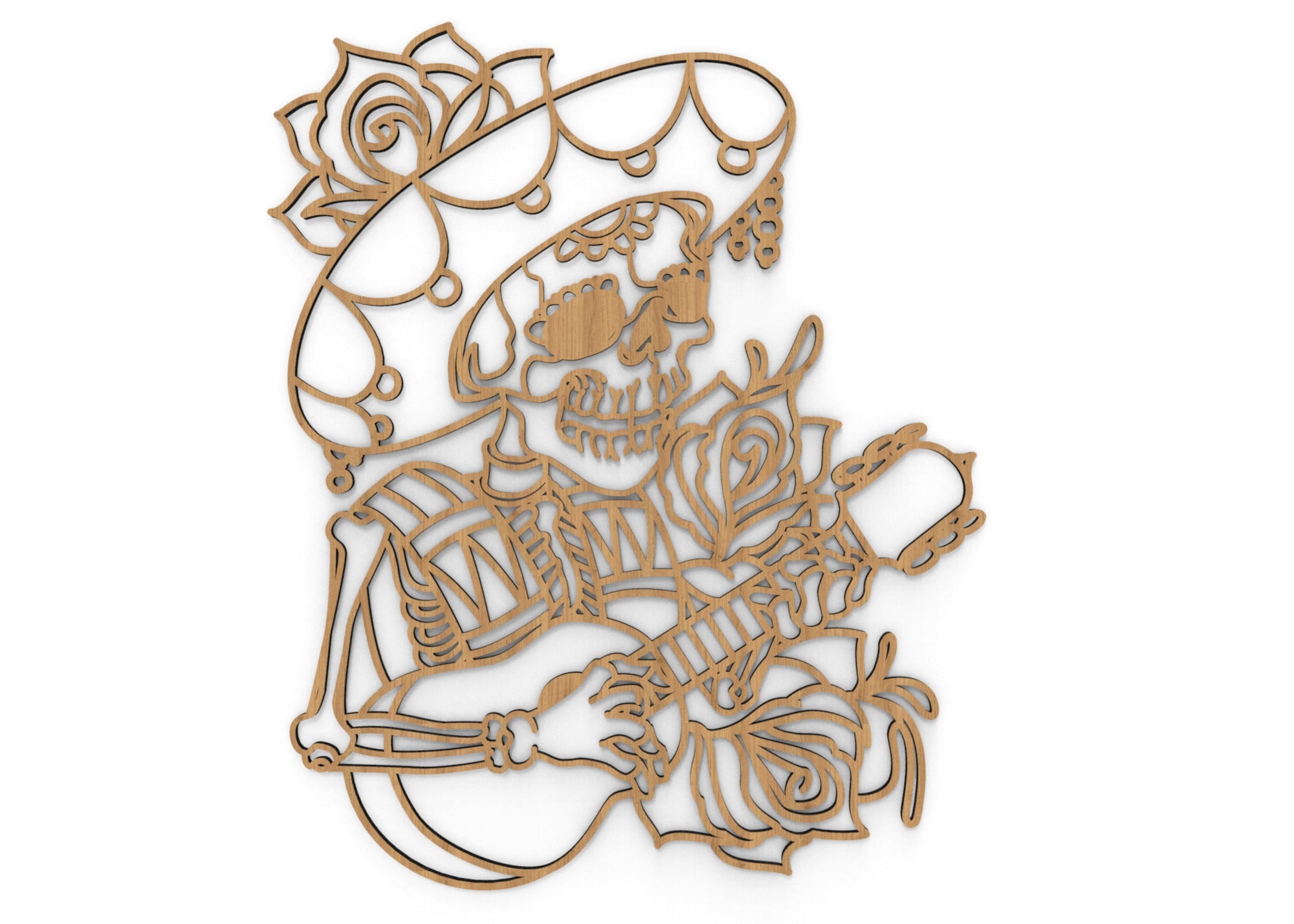 Calavera Mariachi | Calaca | Figura geométrica | Decoración pared | He ...