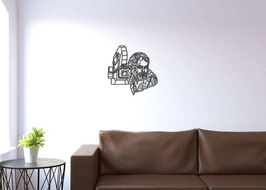 Kubrick | Figura geométrica | Decoración pared | Hecha en madera