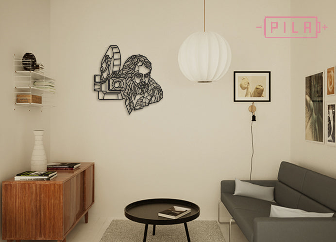 Kubrick | Figura geométrica | Decoración pared | Hecha en madera