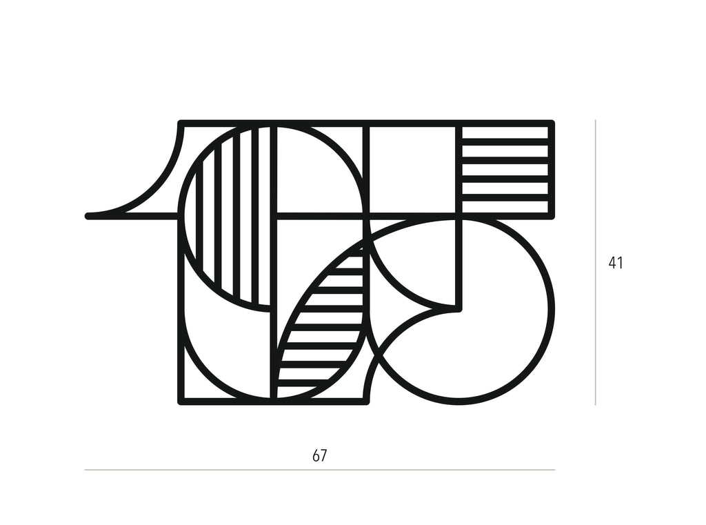 1975 | Figura geométrica | Decoración pared | Hecha en madera