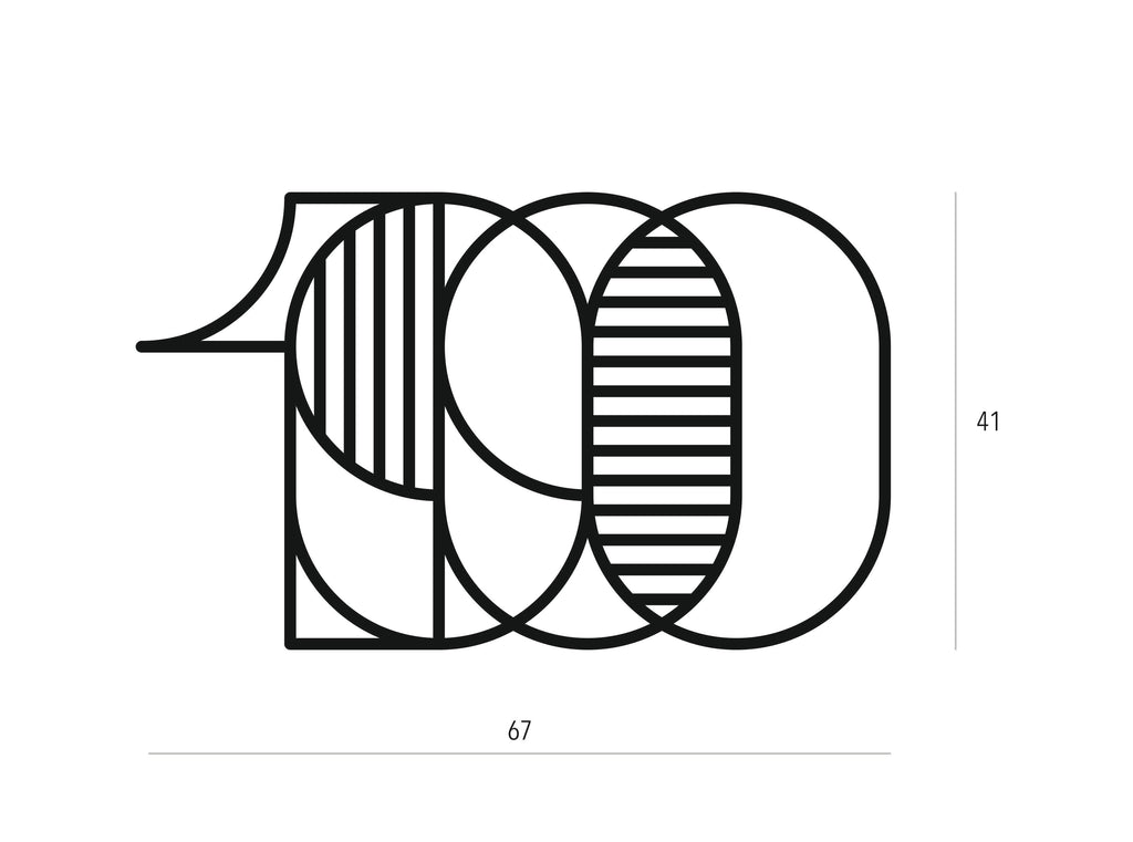 1990 | Figura geométrica | Decoración pared | Hecha en madera