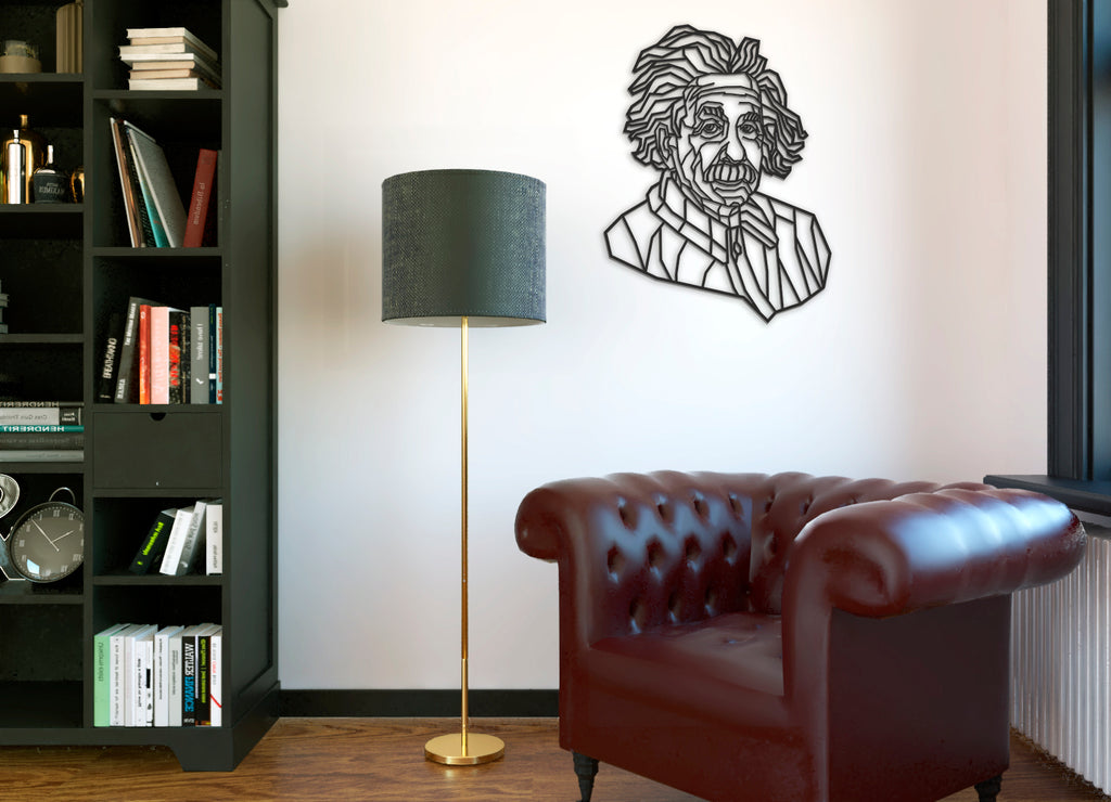 Einstein | Figura geométrica | Decoración pared | Hecha en madera