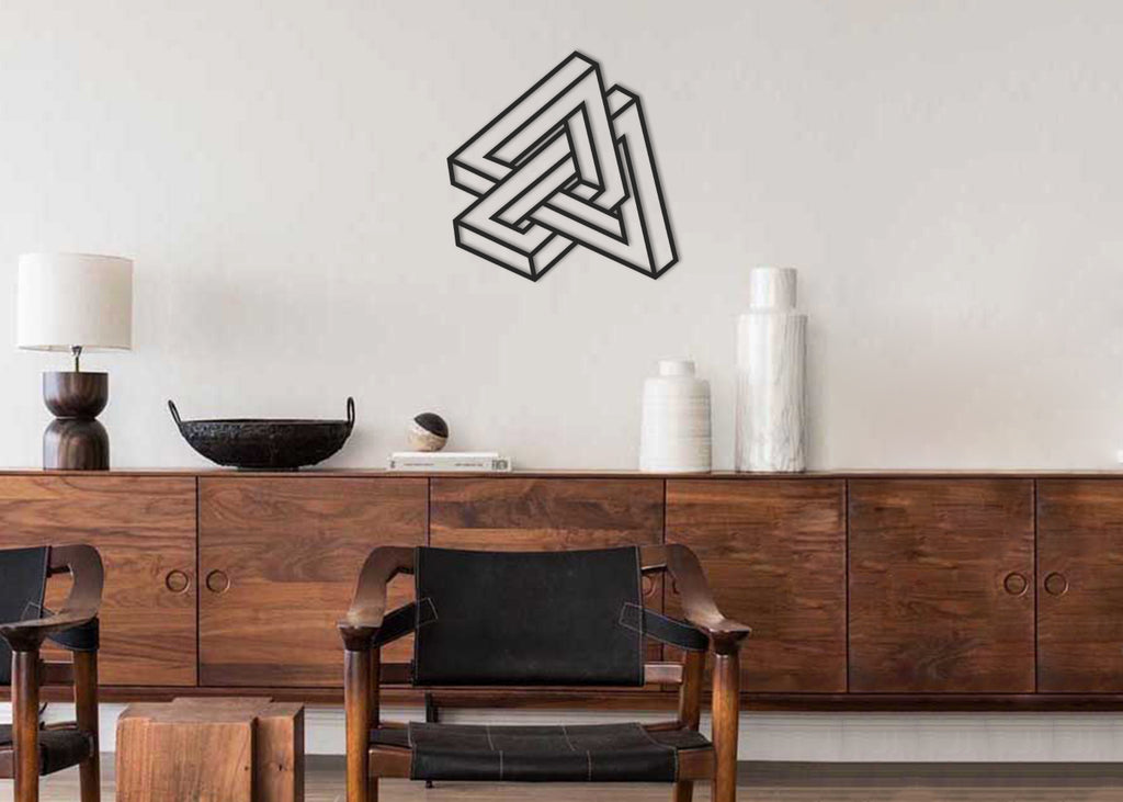 Infinito II  | Figura geométrica | Decoración pared | Hecha en madera