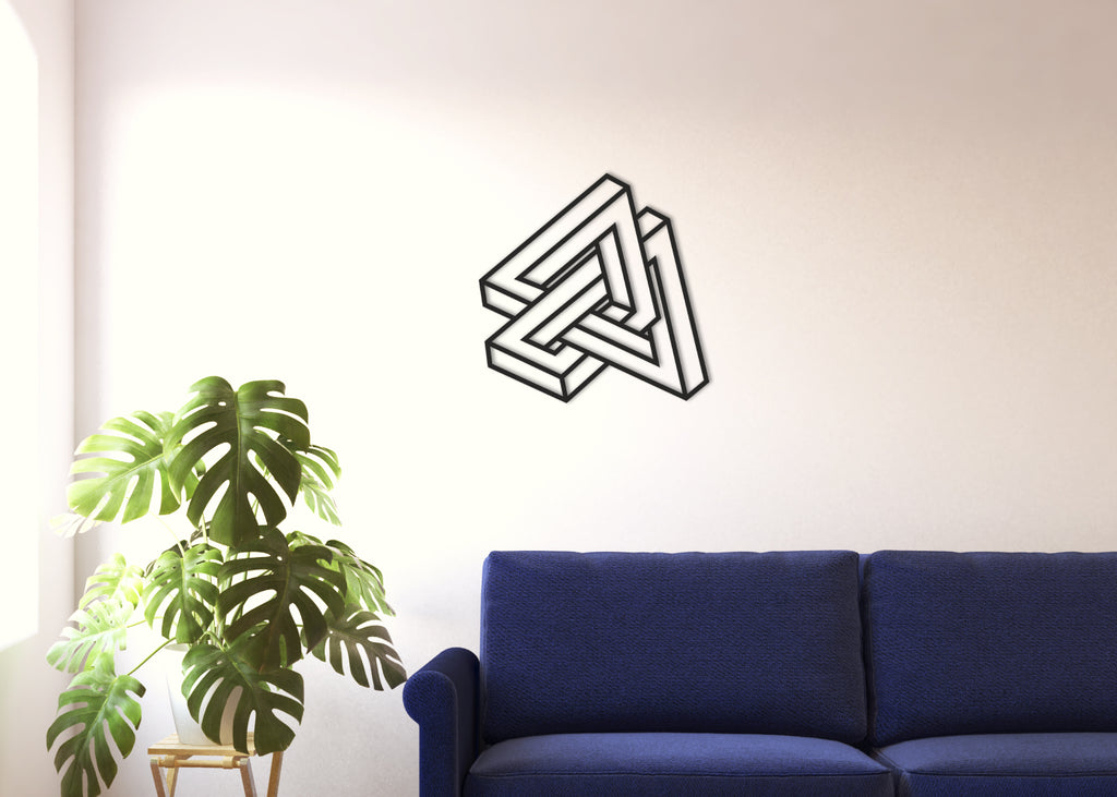 Infinito II  | Figura geométrica | Decoración pared | Hecha en madera