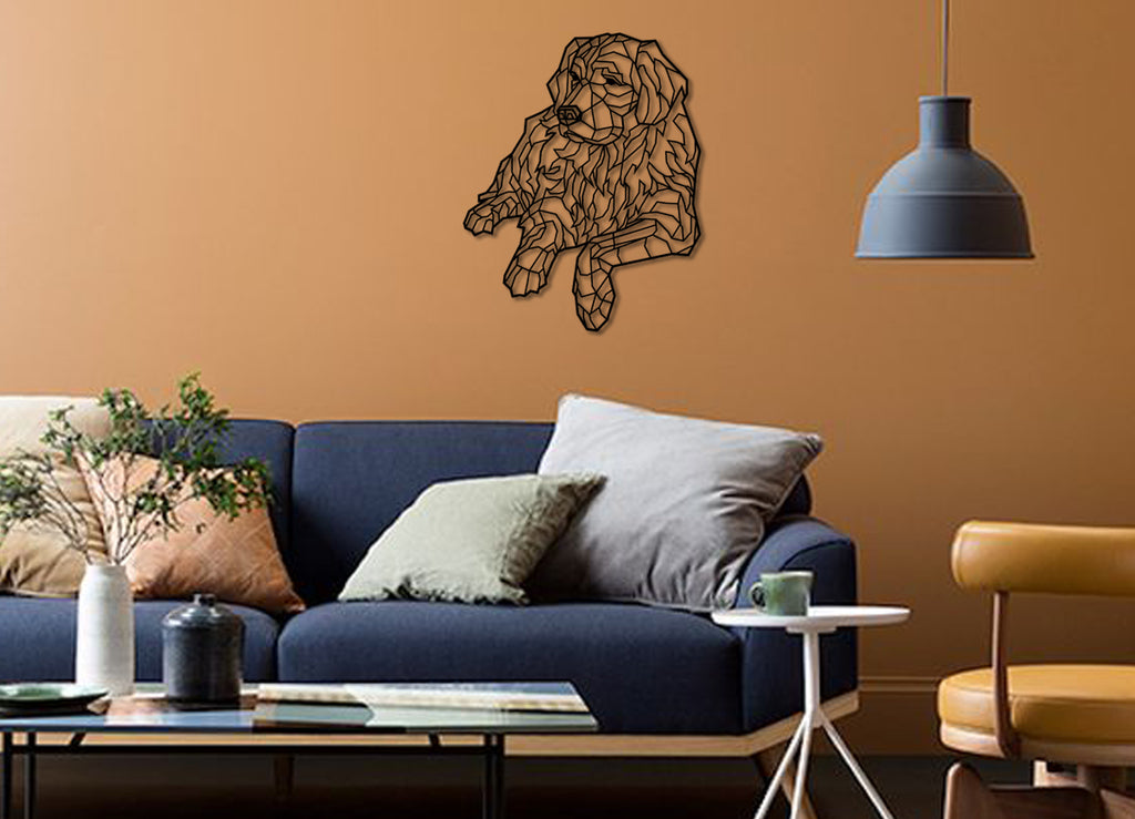 Golden  | Figura geométrica | Decoración pared | Hecha en madera