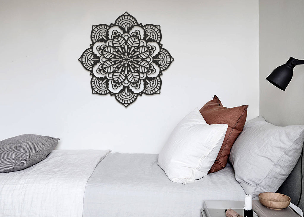 Mandala India  | Figura geométrica | Decoración pared | Hecha en madera