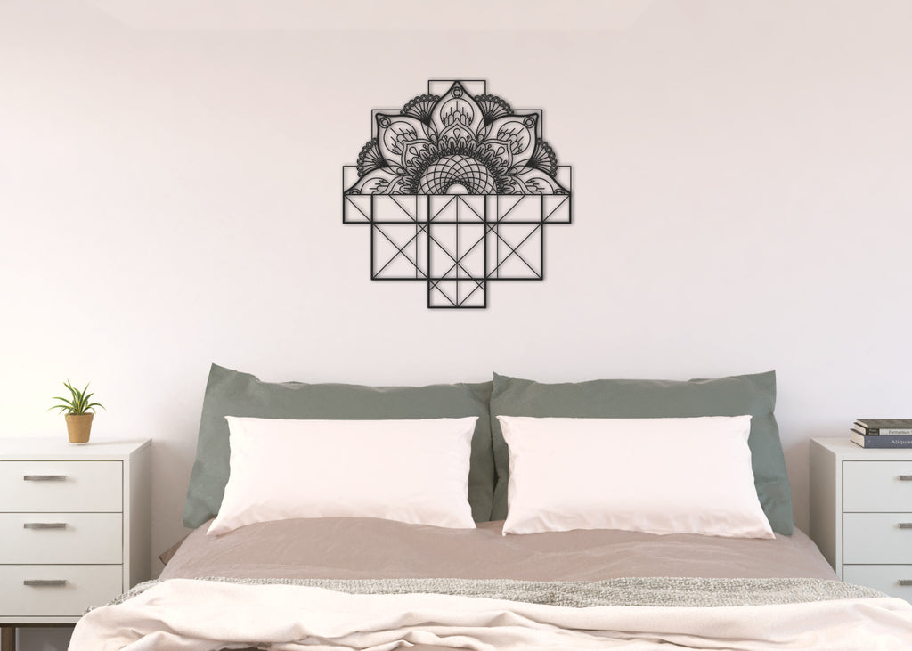 Mandala  | Figura geométrica | Decoración pared | Hecha en madera