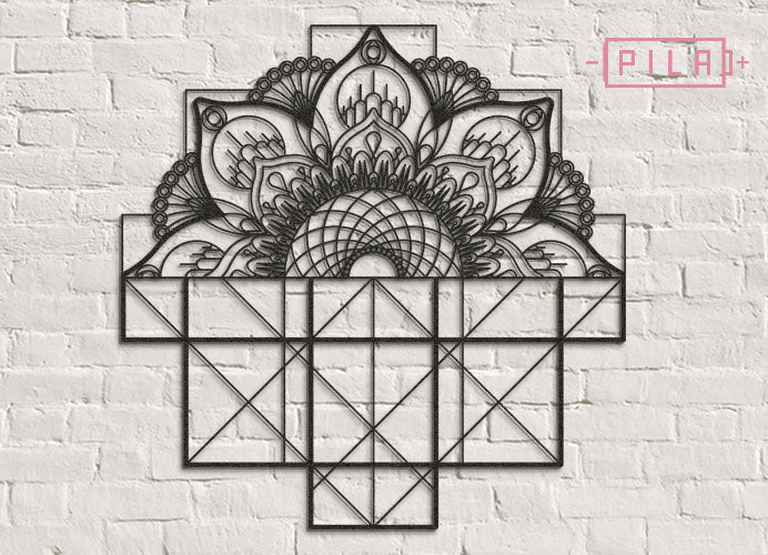 Mandala  | Figura geométrica | Decoración pared | Hecha en madera